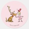 Grinch___Max_&_Cindy_Lou_Who_Classic_Round_Sticker_1 Grinch Max Cindy Lou Who Classic Round Sticker