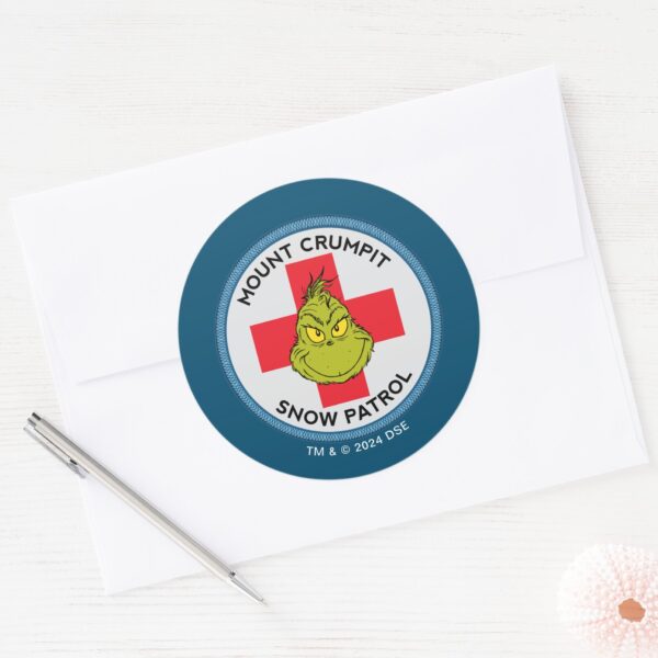 Grinch___Mt._Crumpit_Snow_Patrol_Classic_Round_Sticker_3 Grinch Mt. Crumpit Snow Patrol Classic Round Sticker