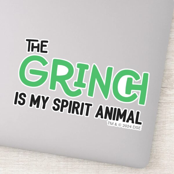 Grinch_is_my_Spirit_Animal_Quote_Sticker_1 Grinch Is My Spirit Animal Quote Sticker