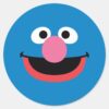 Grover_Face_Art_Classic_Round_Sticker_1 Grover Face Art Classic Round Sticker
