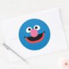 Grover_Face_Art_Classic_Round_Sticker_3 Grover Face Art Classic Round Sticker
