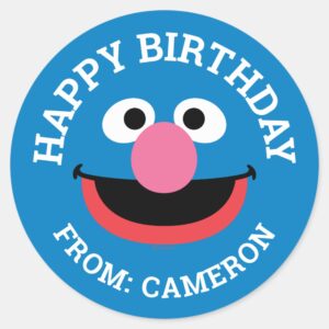 Grover_Face_Art___Happy_Birthday_Gift_Tag_1 Grover Face Art Happy Birthday Gift Tag