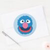 Grover_Head_Classic_Round_Sticker_3 Grover Head Classic Round Sticker