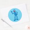 Grover_Standing_Classic_Round_Sticker_3 Grover Standing Classic Round Sticker