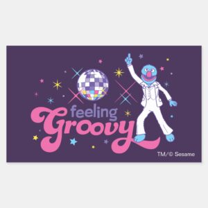 Grover Feeling Groovy Rectangular Sticker