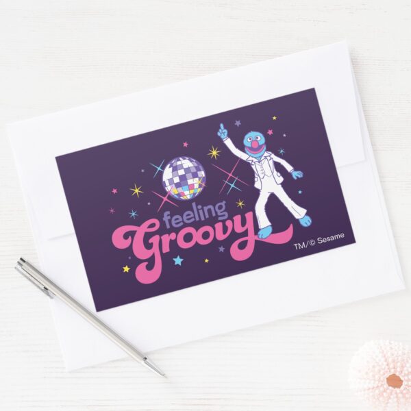 Grover___Feeling_Groovy_Rectangular_Sticker_3 Grover Feeling Groovy Rectangular Sticker