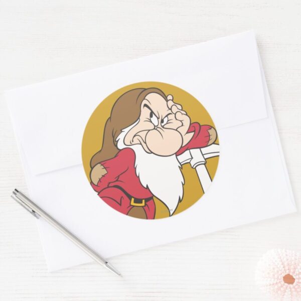 Grumpy_12_classic_round_sticker_3 Grumpy 12 Classic Round Sticker