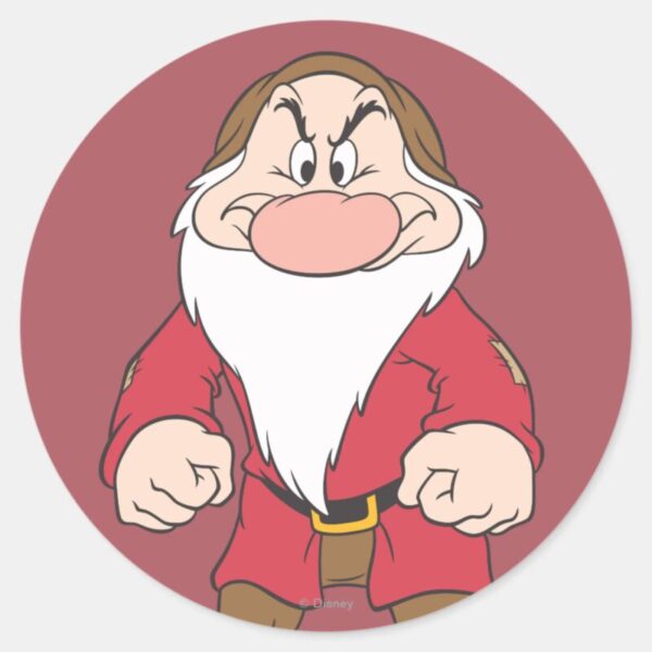 Grumpy_2_classic_round_sticker_1 Grumpy 2 Classic Round Sticker