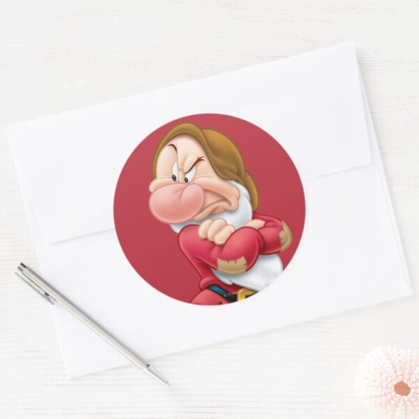 Grumpy_3_classic_round_sticker_3 Grumpy 3 Classic Round Sticker