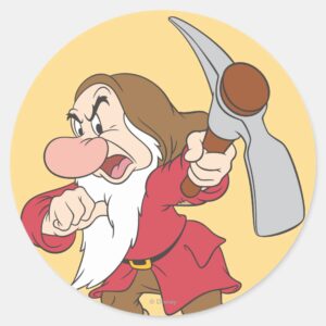 Grumpy 4 Classic Round Sticker