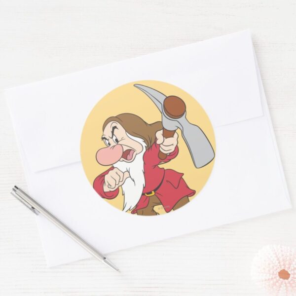 Grumpy_4_classic_round_sticker_3 Grumpy 4 Classic Round Sticker
