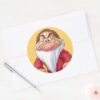Grumpy 5 Classic Round Sticker
