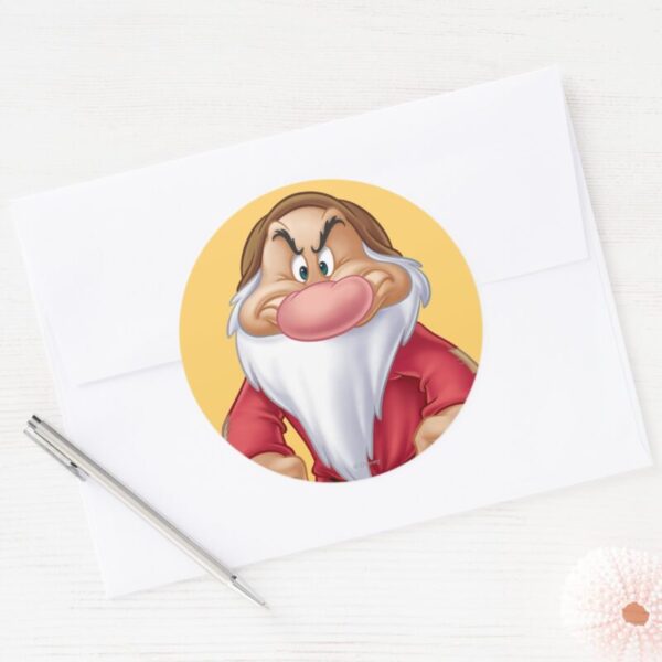 Grumpy_5_classic_round_sticker_3 Grumpy 5 Classic Round Sticker