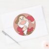 Grumpy 6 Classic Round Sticker
