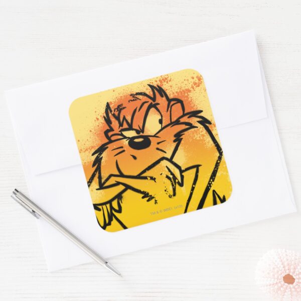 Grumpy_TAZ™_Square_Sticker_3 Grumpy TAZ™ Square Sticker