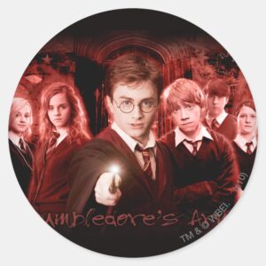 HARRY POTTER AND THE ORDER OF THE PHOENIX™ Red Classic Round Sticker