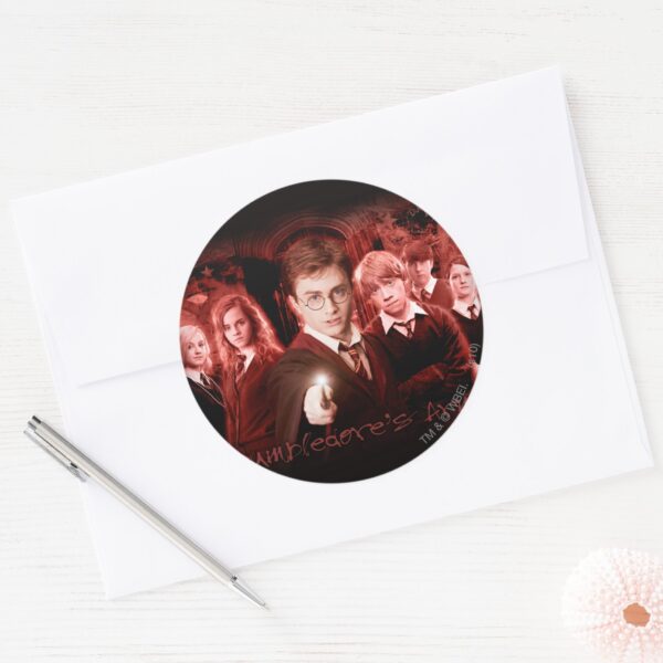 HARRY_POTTER_AND_THE_ORDER_OF_THE_PHOENIX™_Red_Classic_Round_Sticker_3 HARRY POTTER AND THE ORDER OF THE PHOENIX™ Red Classic Round Sticker