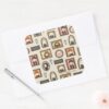 HARRY_POTTER™_Chibi_Picture_Frame_Pattern_Square_Sticker_3 HARRY POTTER™ Chibi Picture Frame Pattern Square Sticker