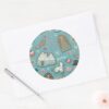 HARRY_POTTER™_HOGWARTS™_Christmas_Cookie_Pattern_Classic_Round_Sticker_3 HARRY POTTER™ HOGWARTS™ Christmas Cookie Pattern Classic Round Sticker