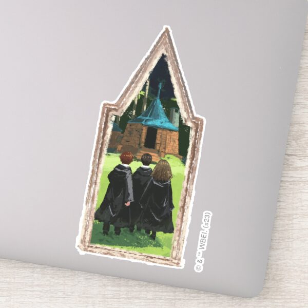 HARRY_POTTER™,_Ron,_&_Hermione_at_Hagrid's_Hut_Sticker_1 HARRY POTTER™ Ron Hermione At Hagrids Hut Sticker