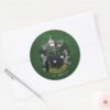 HARRY_POTTER™___Anime_Draco_Malfoy_House_Crest_Classic_Round_Sticker_3 HARRY POTTER™ Anime Draco Malfoy House Crest Classic Round Sticker