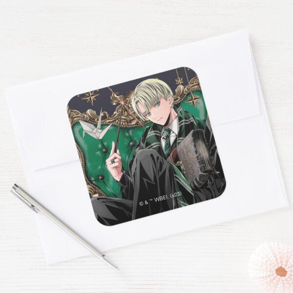 HARRY_POTTER™___Anime_Draco_Malfoy_Seated_Square_Sticker_3 HARRY POTTER™ Anime Draco Malfoy Seated Square Sticker