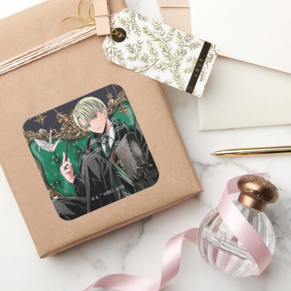 HARRY_POTTER™___Anime_Draco_Malfoy_Seated_Square_Sticker_5 HARRY POTTER™ Anime Draco Malfoy Seated Square Sticker