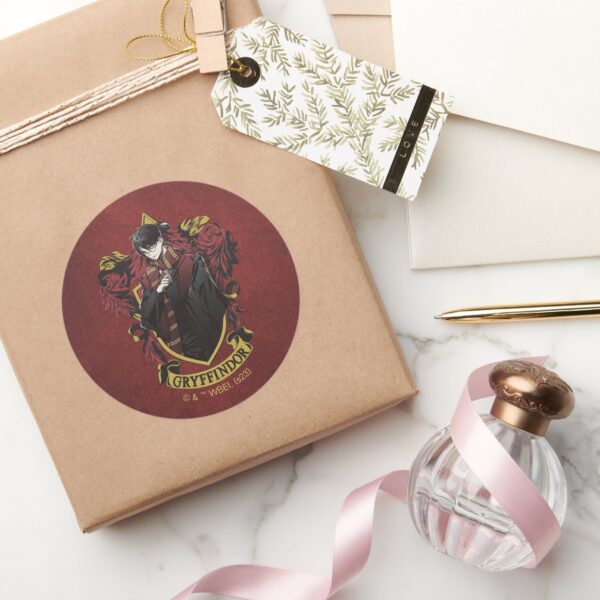 HARRY_POTTER™___Anime_HARRY_POTTER™_Crest_Classic_Round_Sticker_5 HARRY POTTER™ Anime HARRY POTTER™ Crest Classic Round Sticker