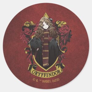 HARRY POTTER™ Anime Hermione House Crest Classic Round Sticker