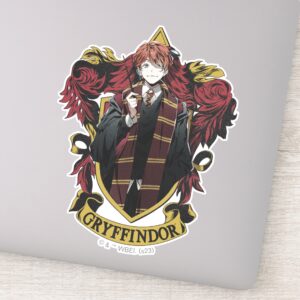 HARRY POTTER™ Anime Ron Weasley House Crest Sticker