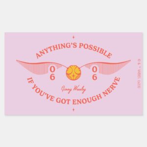 HARRY POTTER™ Anythings Possible Rectangular Sticker
