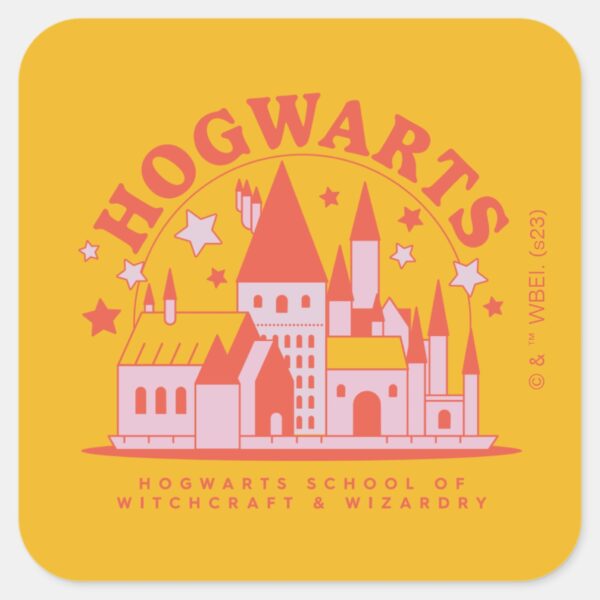 HARRY_POTTER™___Cute_HOGWARTS™_School_Square_Sticker_1 HARRY POTTER™ Cute HOGWARTS™ School Square Sticker