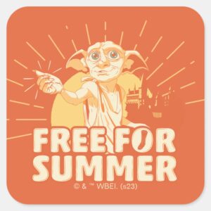 HARRY POTTER™ Dobby Free For Summer Square Sticker