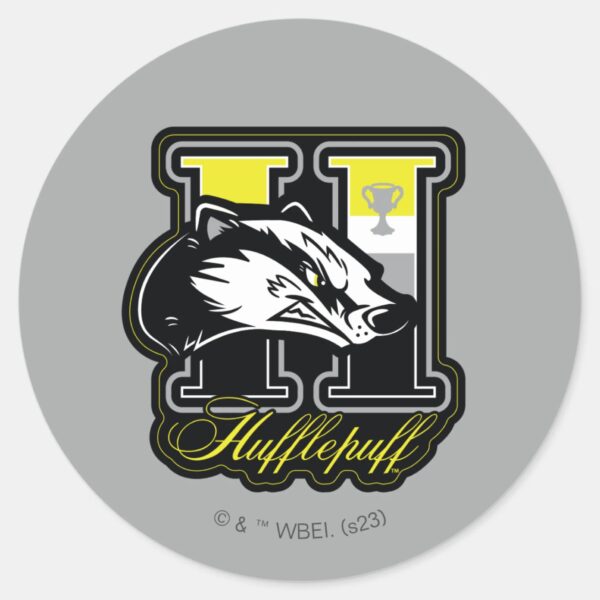 HARRY_POTTER™___HUFFLEPUFF™_Athletic_Badge_Classic_Round_Sticker_1 HARRY POTTER™ HUFFLEPUFF™ Athletic Badge Classic Round Sticker