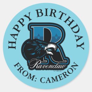 HARRY POTTER™ RAVENCLAW™ Happy Birthday Classic Round Sticker
