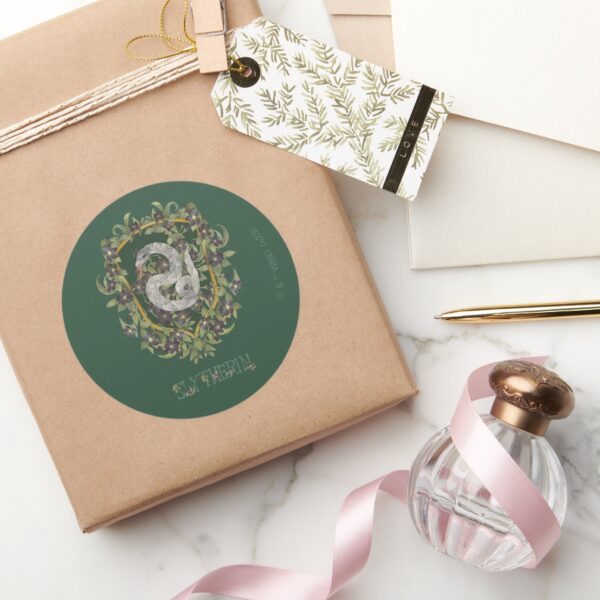 HARRY_POTTER™___SLYTHERIN™_Crest_Classic_Round_Sticker_5 HARRY POTTER™ SLYTHERIN™ Crest Classic Round Sticker