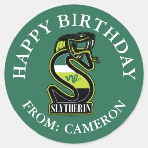 HARRY POTTER™ SLYTHERIN™ Happy Birthday Classic Round Sticker