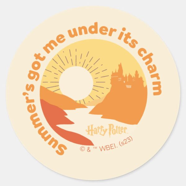 HARRY_POTTER™___Summer_Magic_HOGWARTS™_Castle_Classic_Round_Sticker_1 HARRY POTTER™ Summer Magic HOGWARTS™ Castle Classic Round Sticker