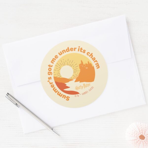 HARRY_POTTER™___Summer_Magic_HOGWARTS™_Castle_Classic_Round_Sticker_3 HARRY POTTER™ Summer Magic HOGWARTS™ Castle Classic Round Sticker