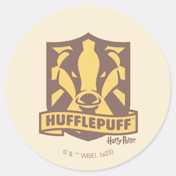 HARRY_POTTER™___Summer_Magic_HUFFLEPUFF™_Crest_Classic_Round_Sticker_1 HARRY POTTER™ Summer Magic HUFFLEPUFF™ Crest Classic Round Sticker
