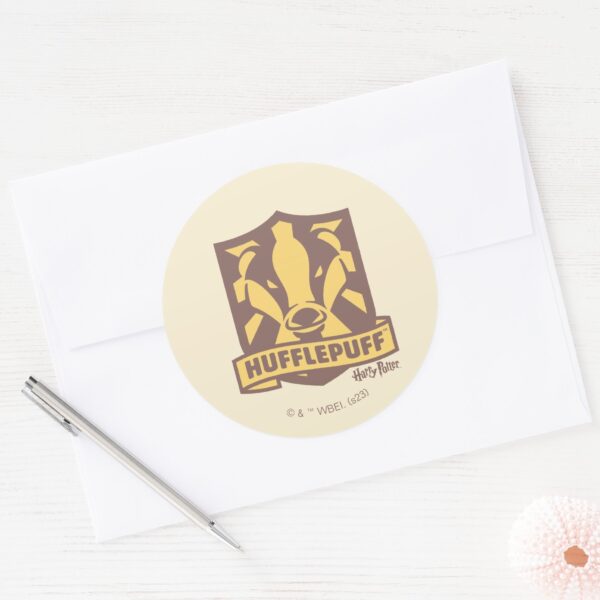 HARRY_POTTER™___Summer_Magic_HUFFLEPUFF™_Crest_Classic_Round_Sticker_3 HARRY POTTER™ Summer Magic HUFFLEPUFF™ Crest Classic Round Sticker