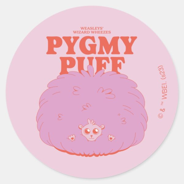 HARRY_POTTER™___Weasley's_Wizard_Pygmy_Puff_Classic_Round_Sticker_1 HARRY POTTER™ Weasleys Wizard Pygmy Puff Classic Round Sticker