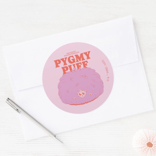 HARRY_POTTER™___Weasley's_Wizard_Pygmy_Puff_Classic_Round_Sticker_3 HARRY POTTER™ Weasleys Wizard Pygmy Puff Classic Round Sticker