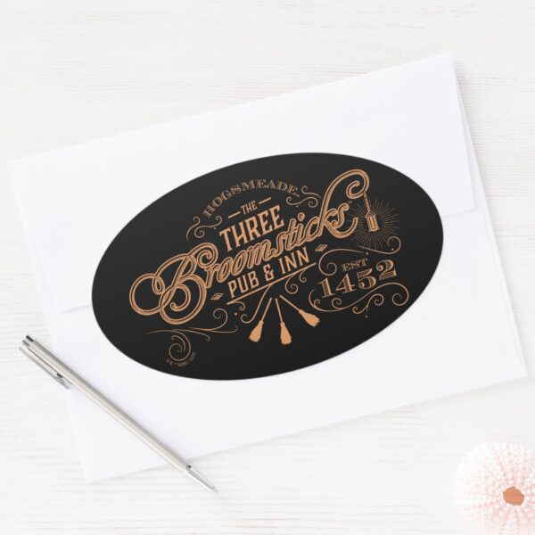 HOGSMEADE™_THE_THREE_BROOMSTICKS™_Pub_&_Inn_Oval_Sticker_3 HOGSMEADE™ THE THREE BROOMSTICKS™ Pub Inn Oval Sticker