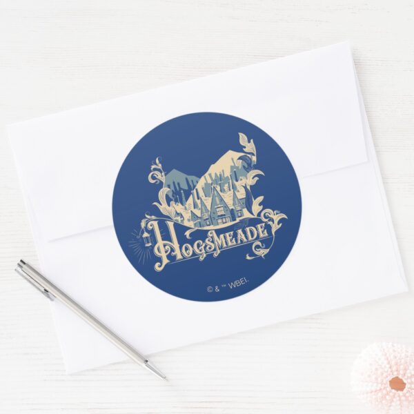 HOGSMEADE™_Vintage_Village_Graphic_Classic_Round_Sticker_3 HOGSMEADE™ Vintage Village Graphic Classic Round Sticker