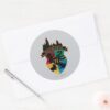 HOGWARTS™_Castle_Crest_House_Pride_Badge_Classic_Round_Sticker_3 HOGWARTS™ Castle Crest House Pride Badge Classic Round Sticker