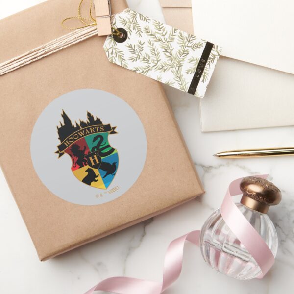 HOGWARTS™_Castle_Crest_House_Pride_Badge_Classic_Round_Sticker_5 HOGWARTS™ Castle Crest House Pride Badge Classic Round Sticker