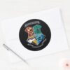 HOGWARTS™_Crosshatched_Emblem_Classic_Round_Sticker_3 HOGWARTS™ Crosshatched Emblem Classic Round Sticker