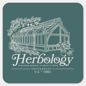 HOGWARTS™ Herbology Greenhouse Square Sticker