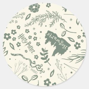 HOGWARTS™ Herbology Magic Pattern Classic Round Sticker